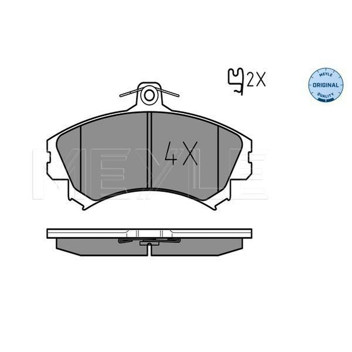 MEYLE Original Brake Pad Set Front 025 219 2015