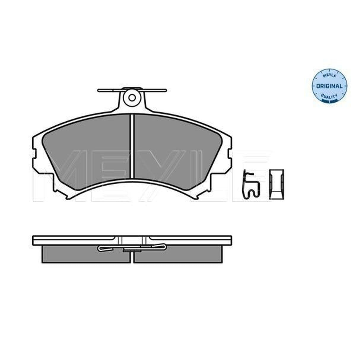 MEYLE Original Brake Pad Set Front 025 219 2017