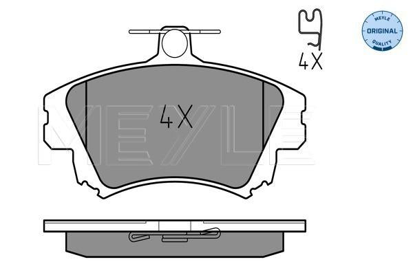 MEYLE Original Brake Pad Set Front 025 219 8317