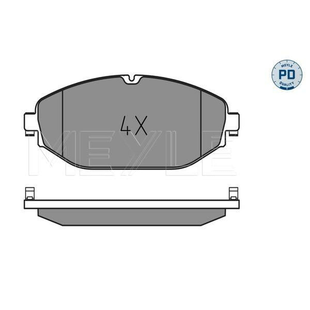 MEYLE PD Brake Pad Set Front 025 220 7619/PD