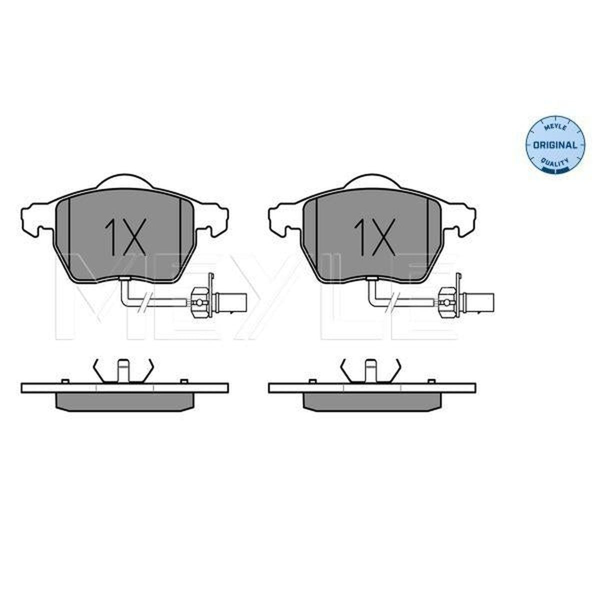 MEYLE Original Brake Pad Set Front 025 230 1820/W