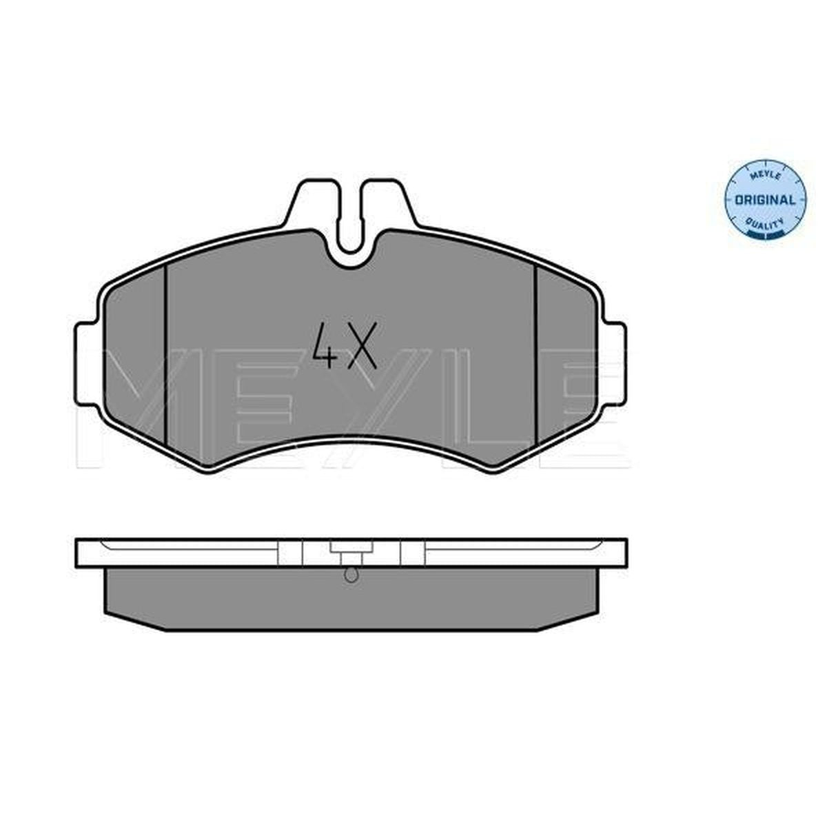 MEYLE Original Brake Pad Set Front 025 230 2220