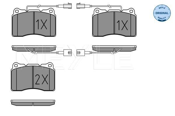 MEYLE Original Brake Pad Set Front 025 230 9216/W