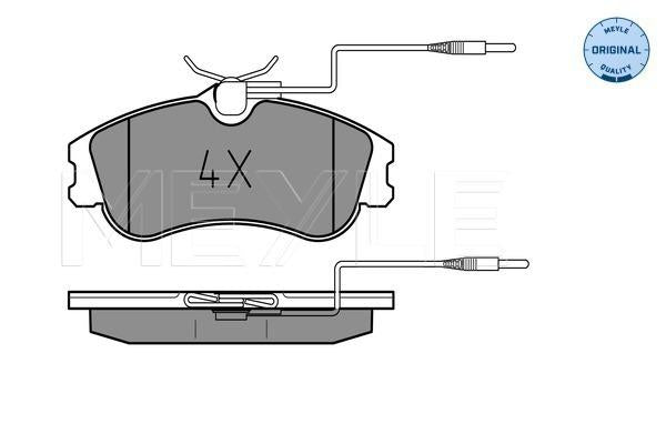 MEYLE Original Brake Pad Set Front 025 231 2419/W