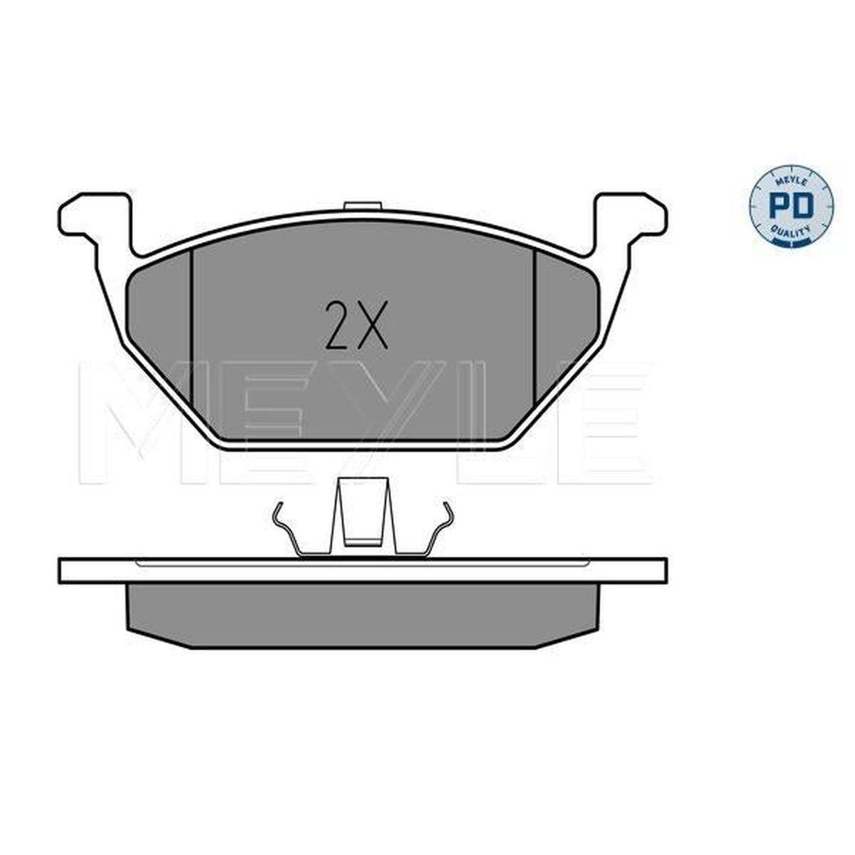 MEYLE PD Brake Pad Set Front 025 231 3019/PD