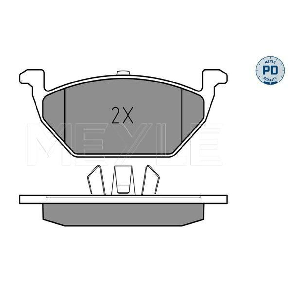 MEYLE PD Brake Pad Set Front 025 231 3019/PD
