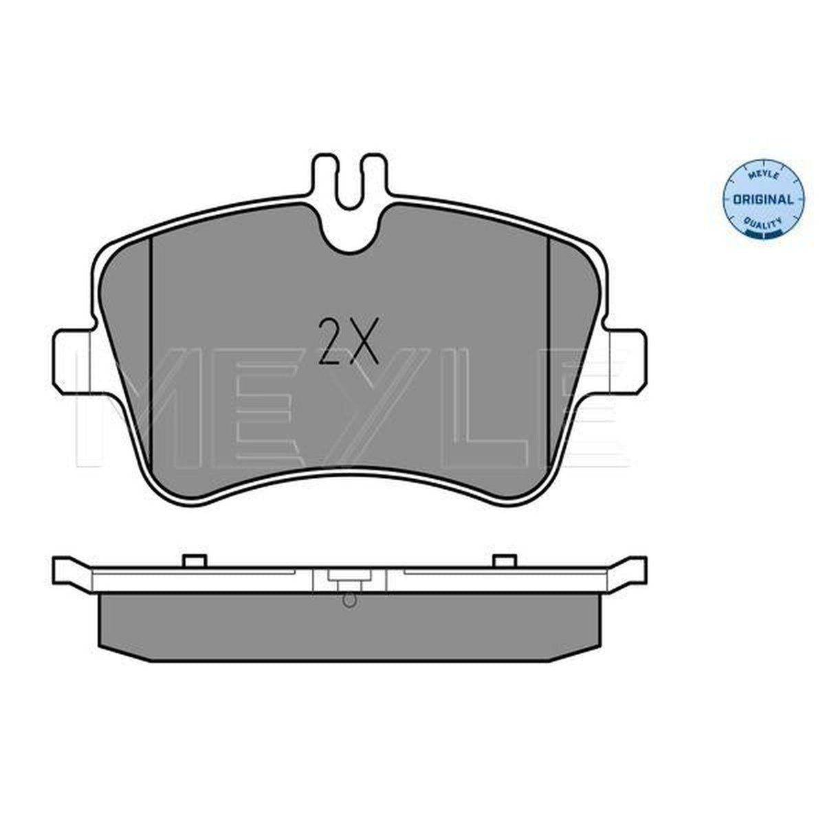 MEYLE Original Brake Pad Set Front 025 231 4419
