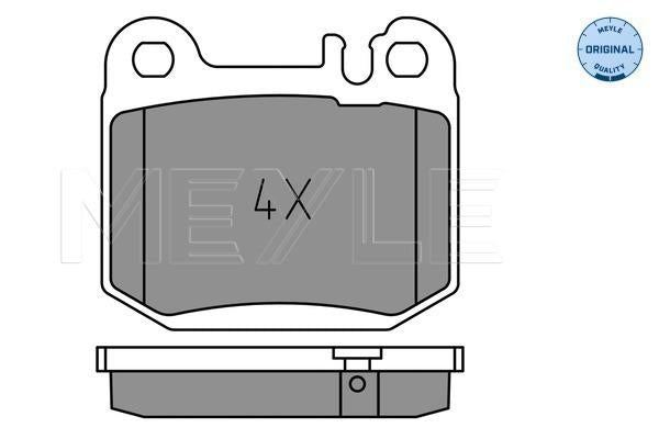 MEYLE Original Brake Pad Set Rear 025 231 5715