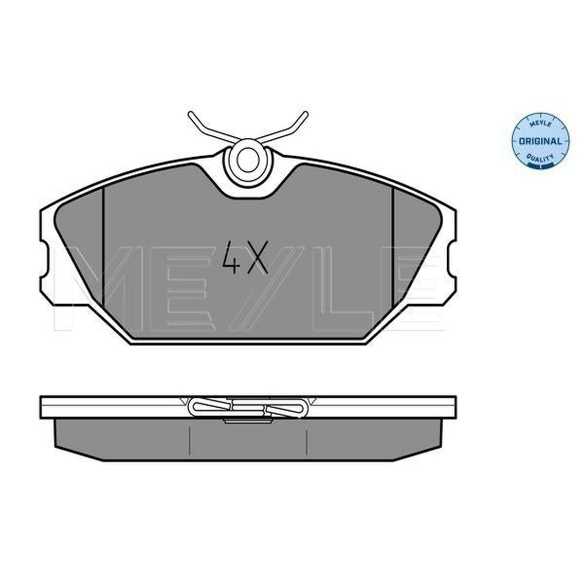 MEYLE Original Brake Pad Set Front 025 231 7218