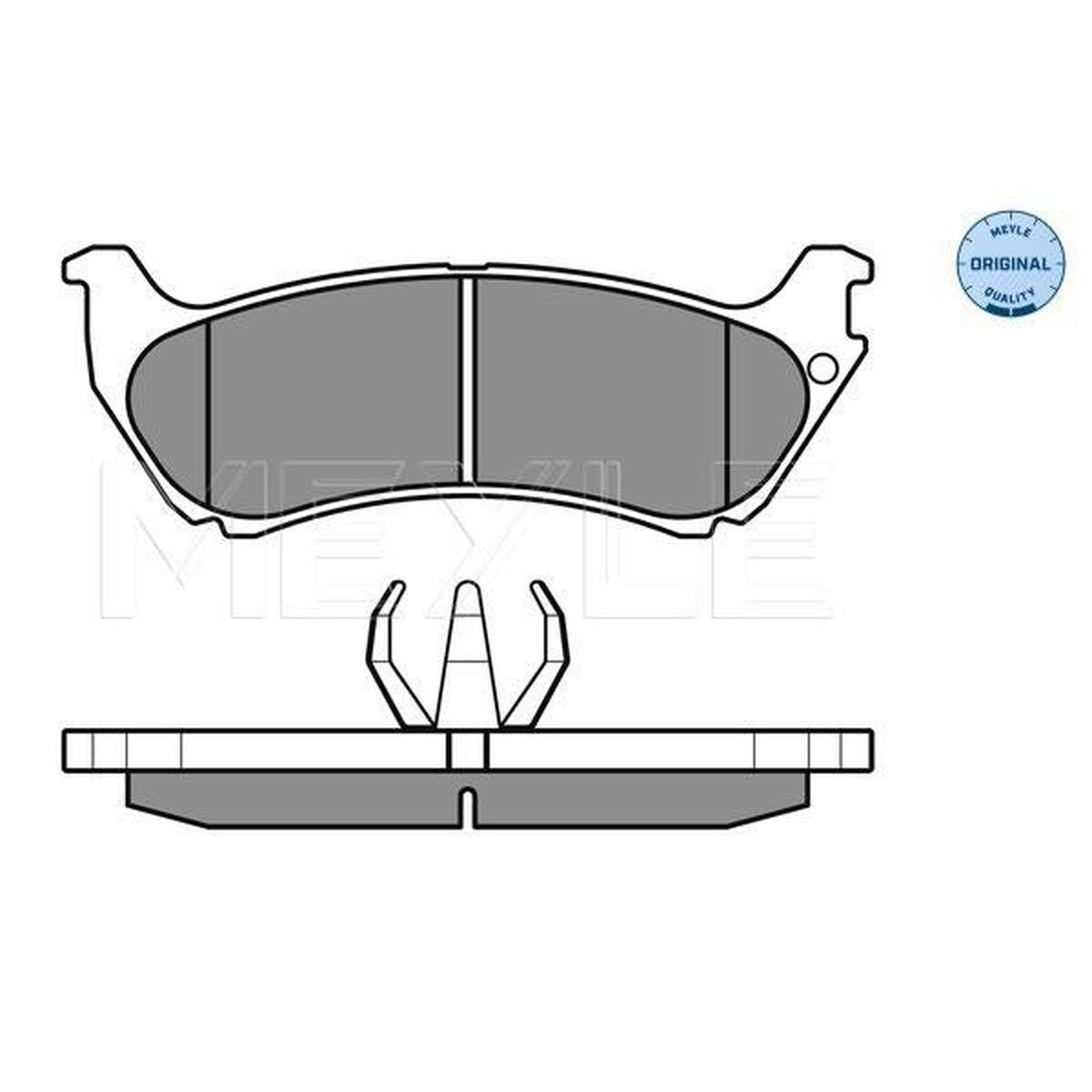 MEYLE Original Brake Pad Set Rear 025 231 9017/W