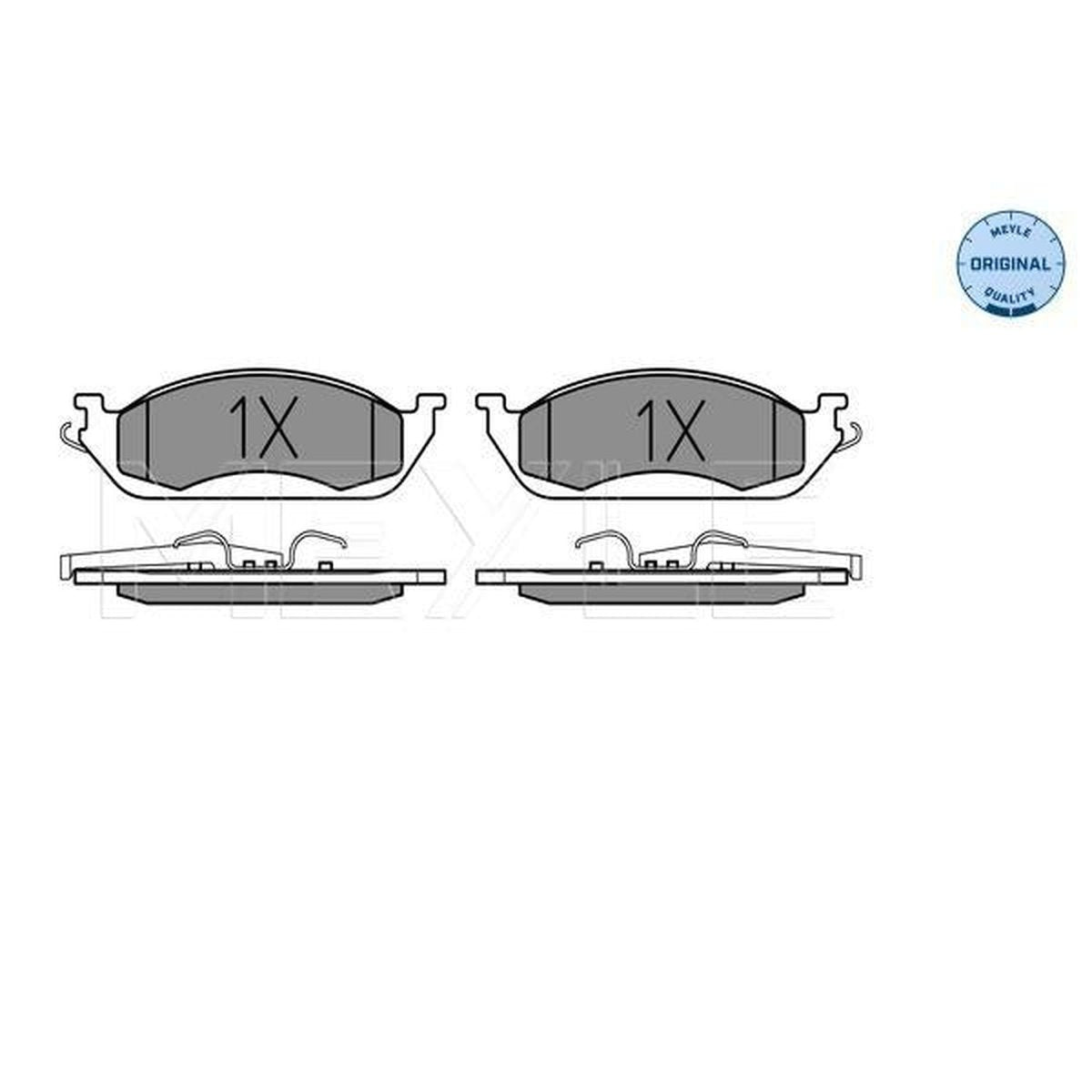 MEYLE Original Brake Pad Set Front 025 231 9317/W