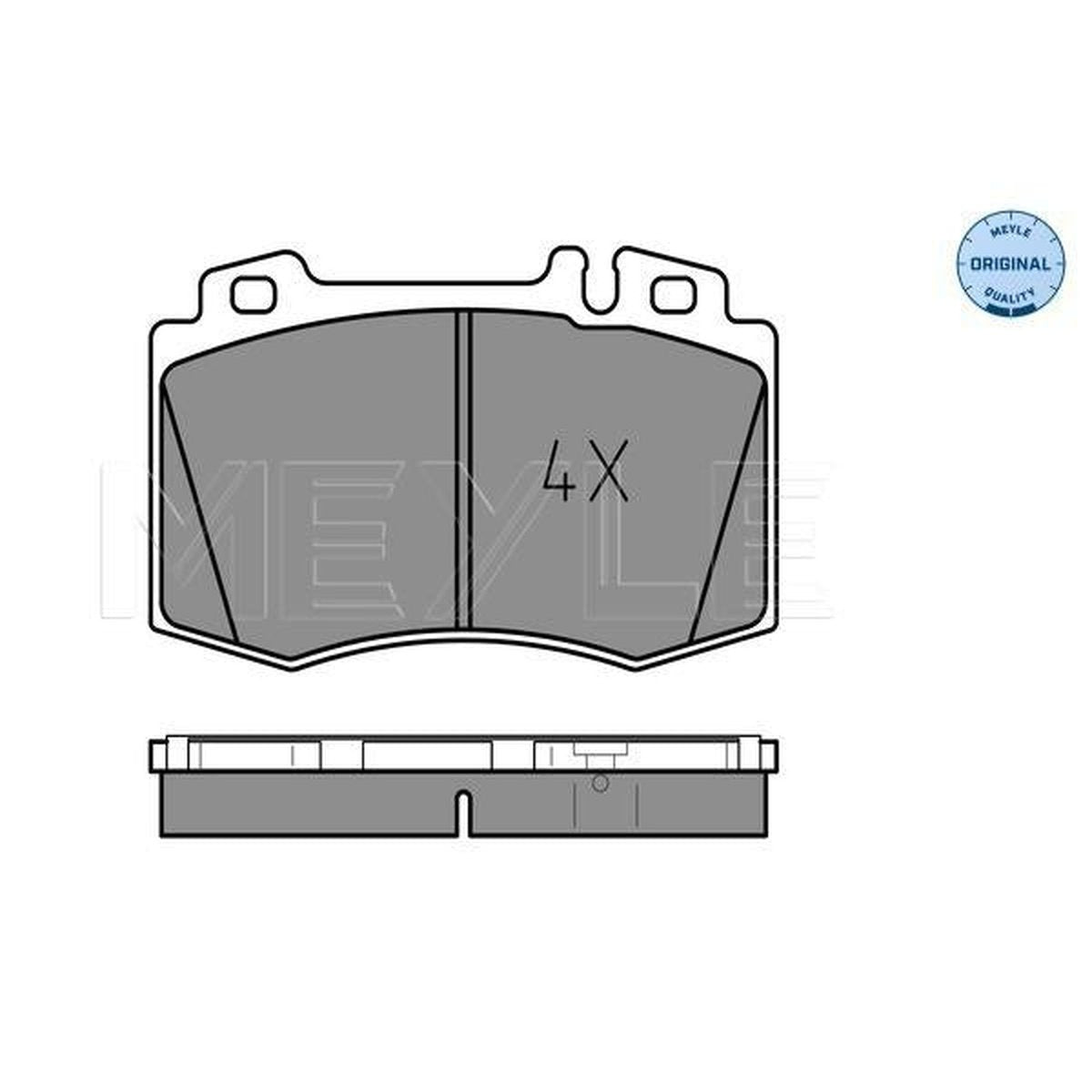 MEYLE Original Brake Pad Set Front 025 232 7117