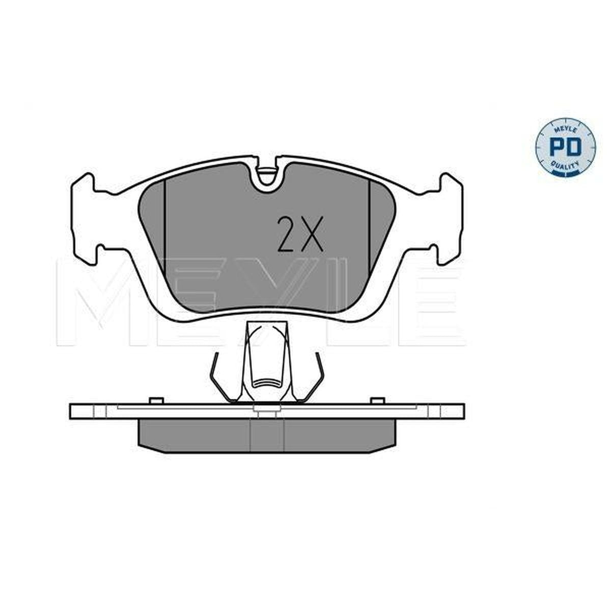 MEYLE PD Brake Pad Set Front 025 232 8717/PD