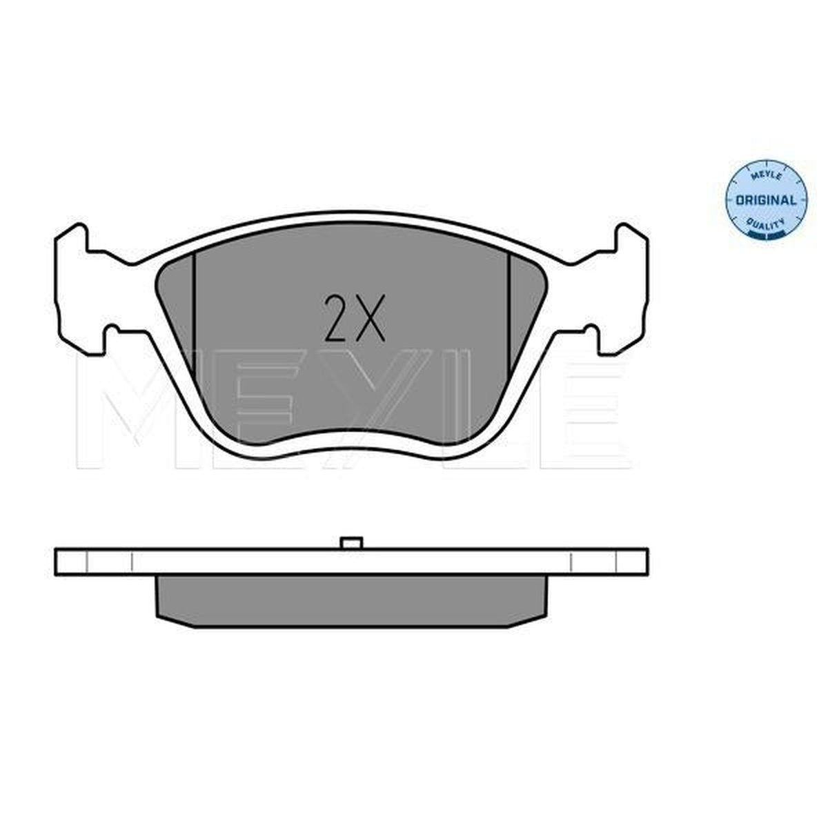 MEYLE Original Brake Pad Set Front 025 232 8919/W