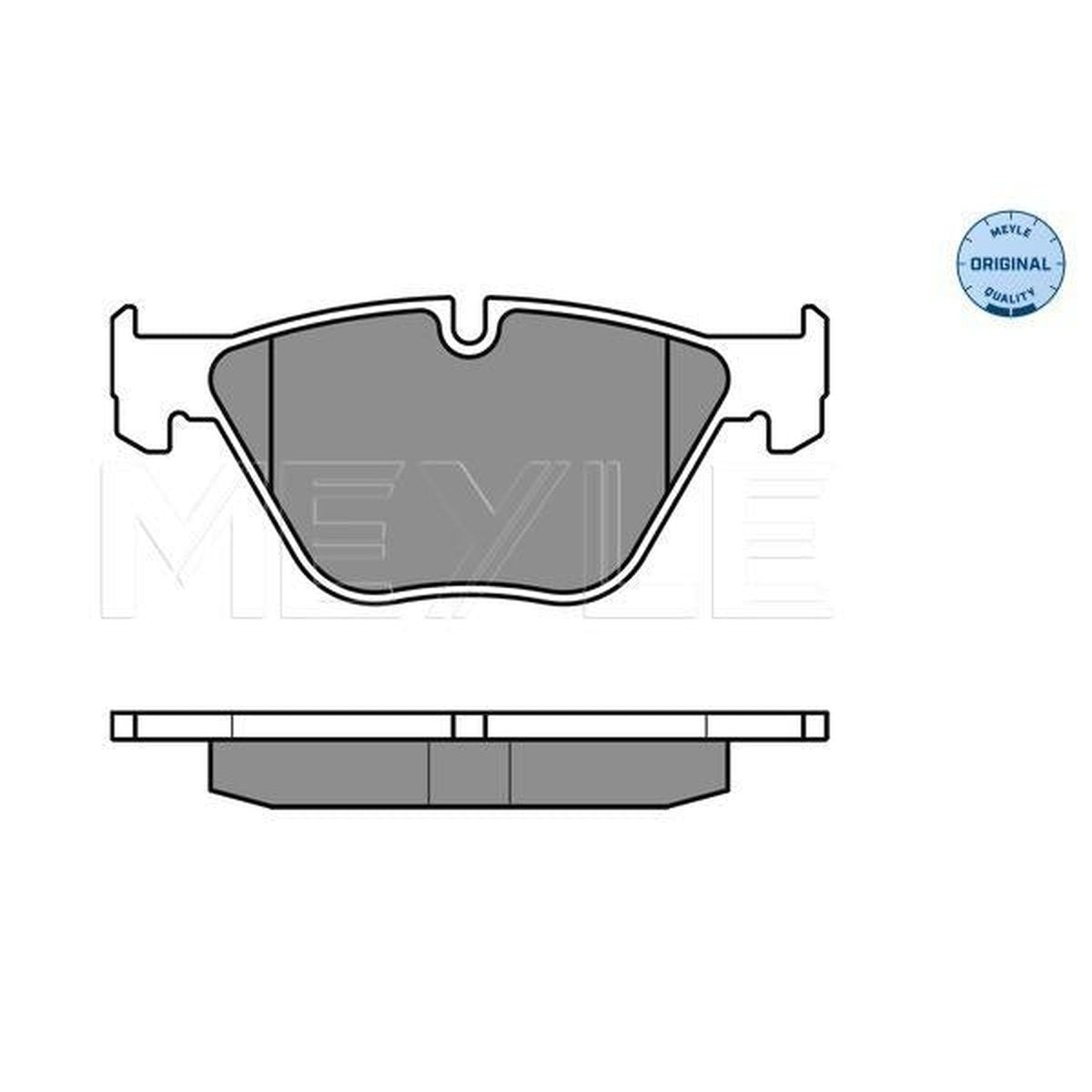 MEYLE Original Brake Pad Set Front 025 233 1320