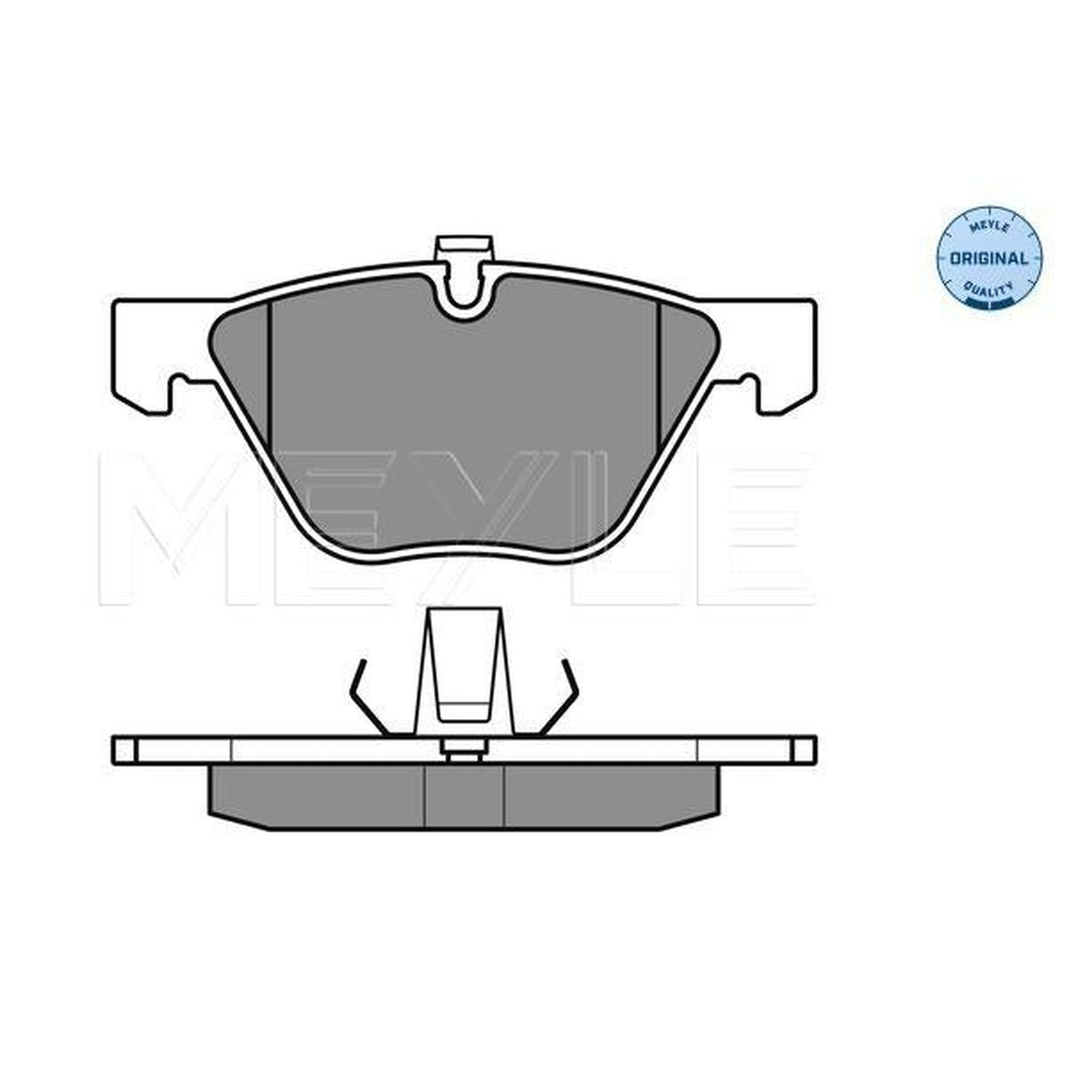 MEYLE Original Brake Pad Set Front 025 233 1320