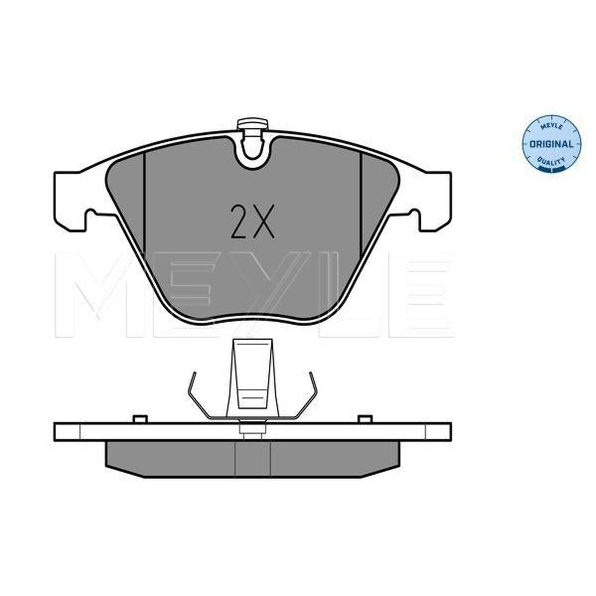 MEYLE Original Brake Pad Set Front 025 233 4720