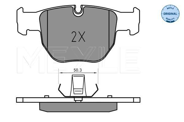 MEYLE Original Brake Pad Set Front 025 233 9719