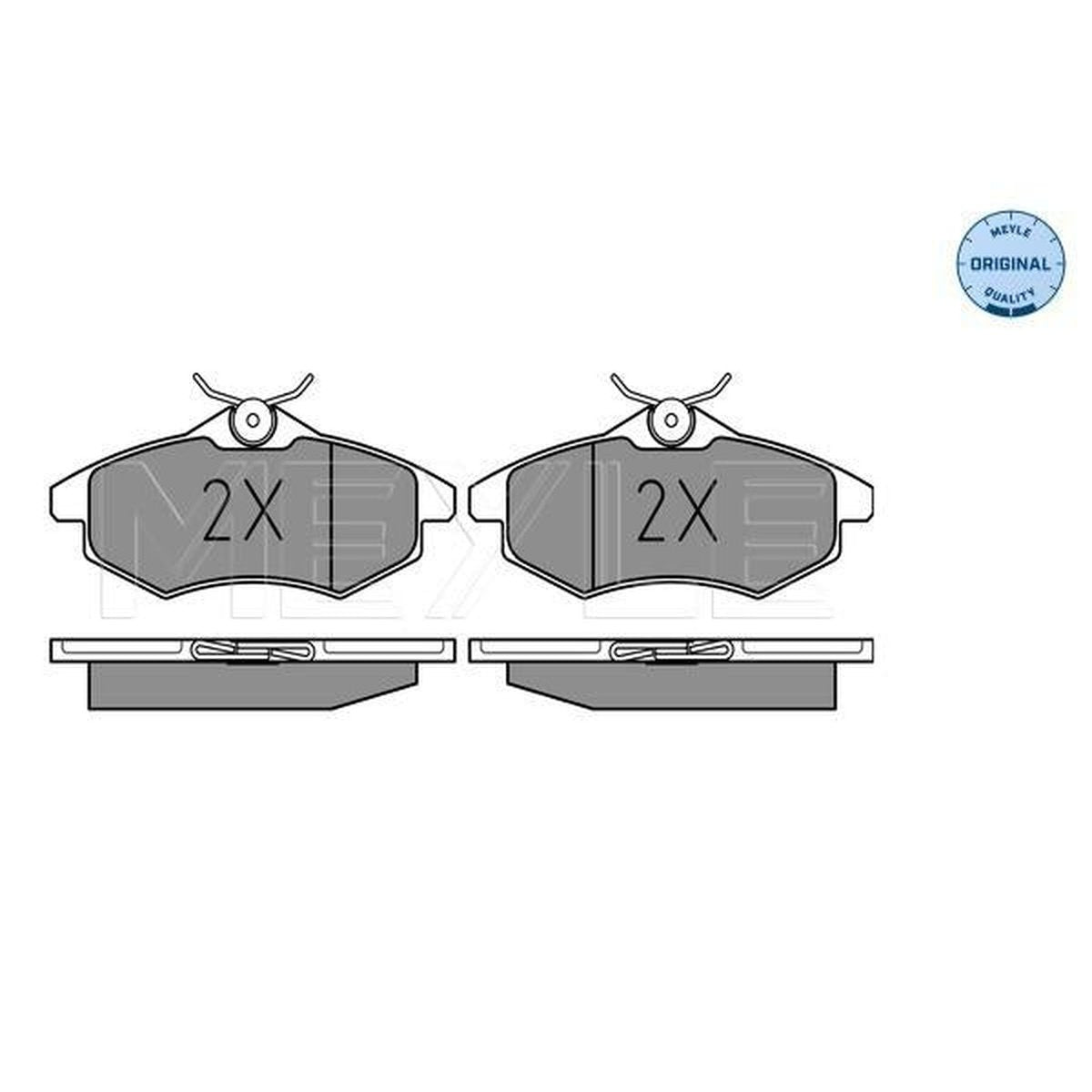 MEYLE Original Brake Pad Set Front 025 234 0719