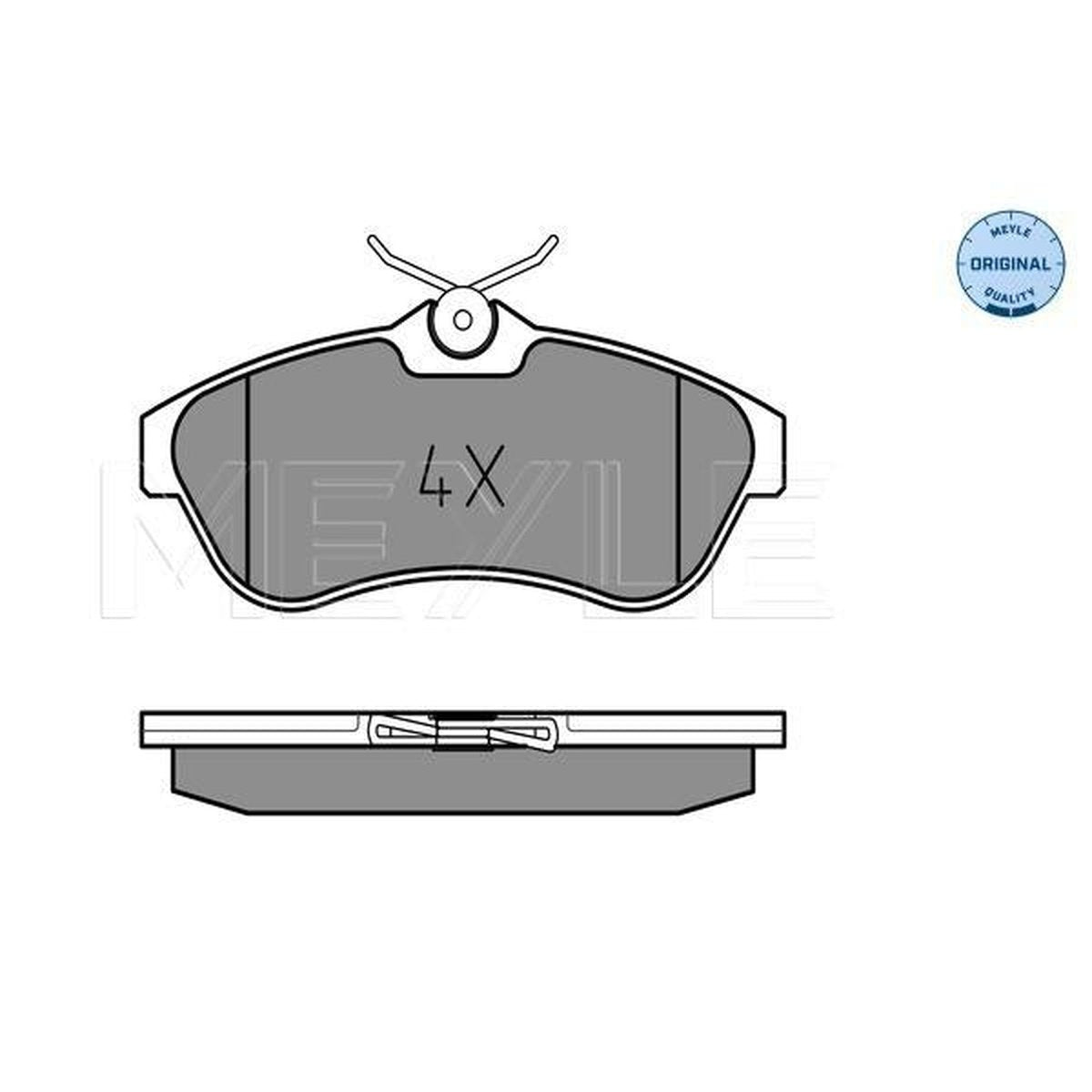 MEYLE Original Brake Pad Set Front 025 234 0919