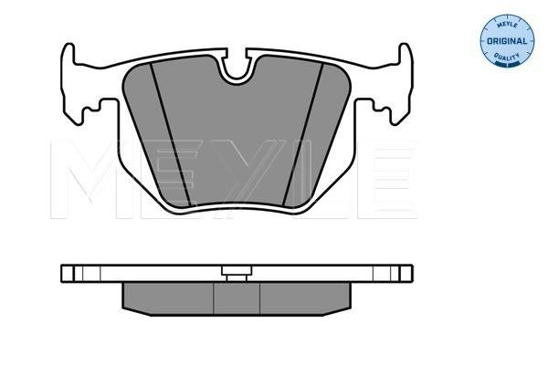 MEYLE Original Brake Pad Set Rear 025 234 4717