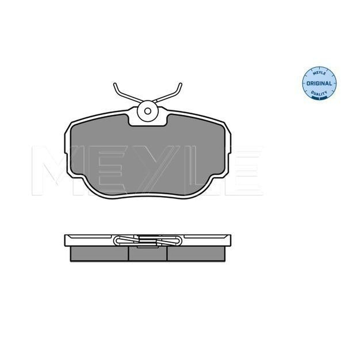 MEYLE Original Brake Pad Set Rear 025 234 5816