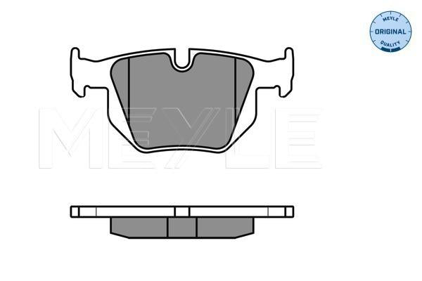 MEYLE Original Brake Pad Set Rear 025 235 5017
