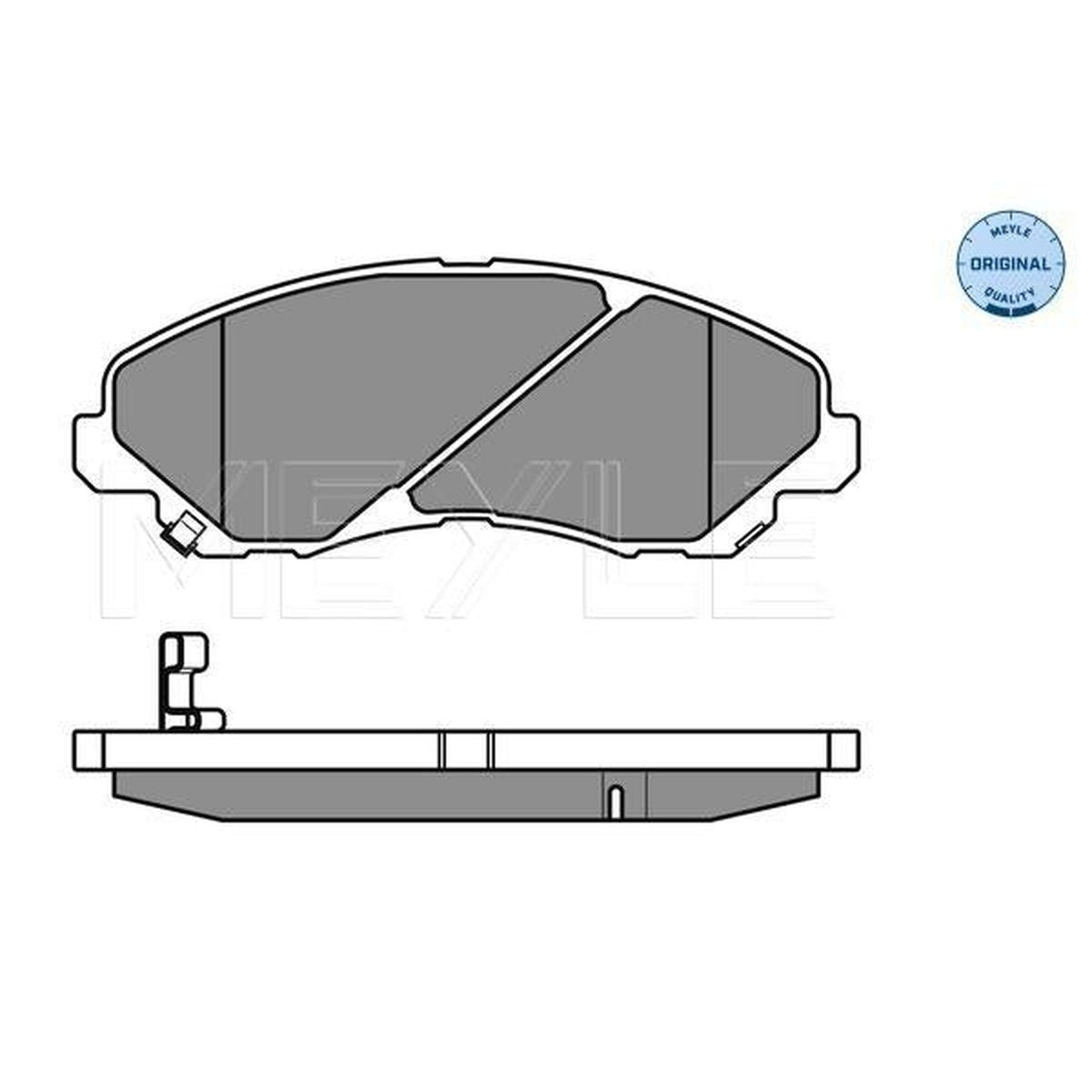 MEYLE Original Brake Pad Set Front 025 235 8416/W