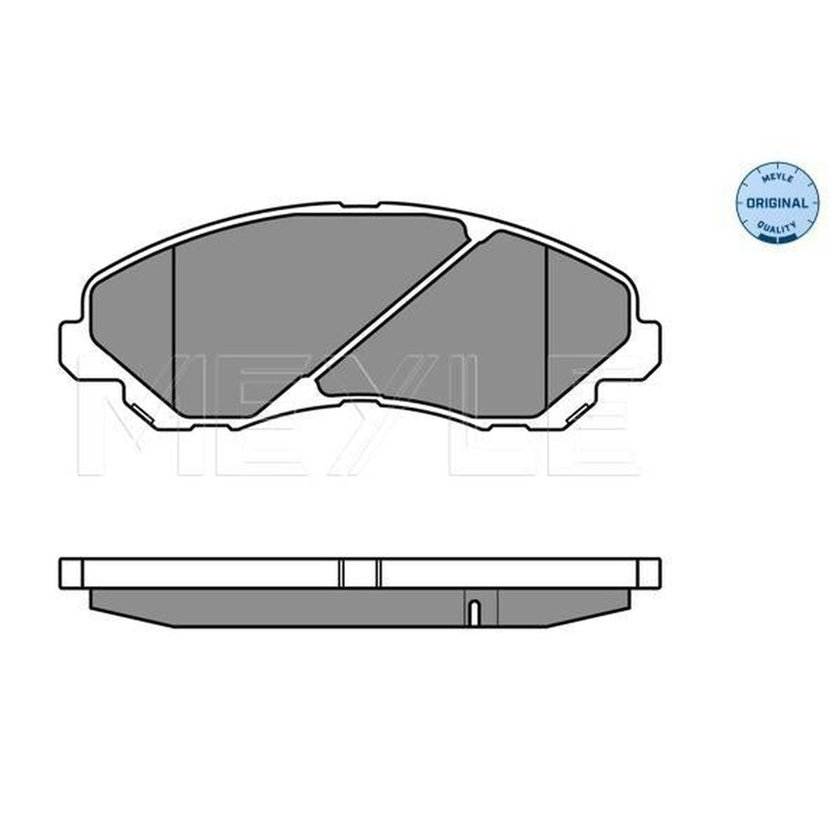 MEYLE Original Brake Pad Set Front 025 235 8416/W