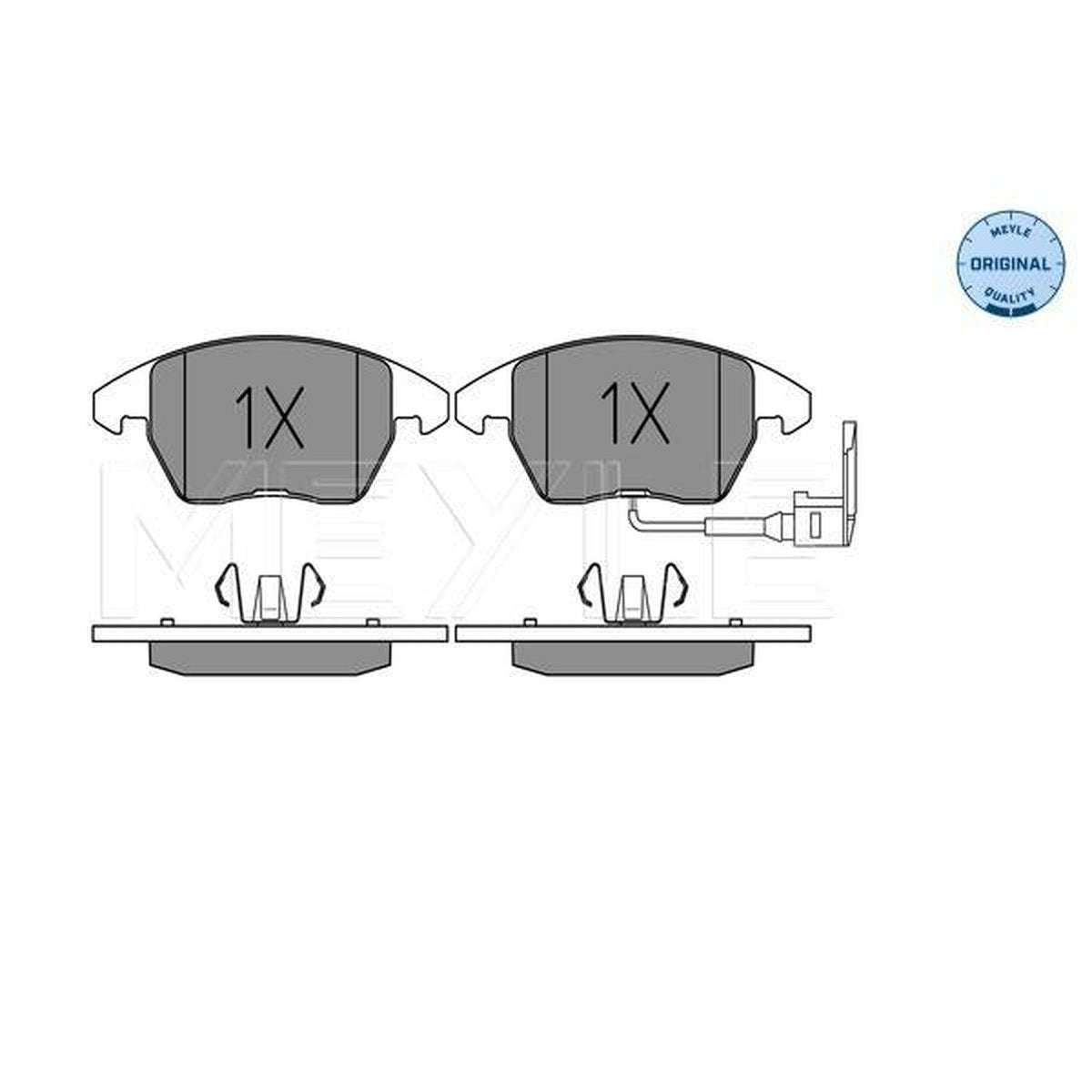 MEYLE Original Brake Pad Set Front 025 235 8720/W