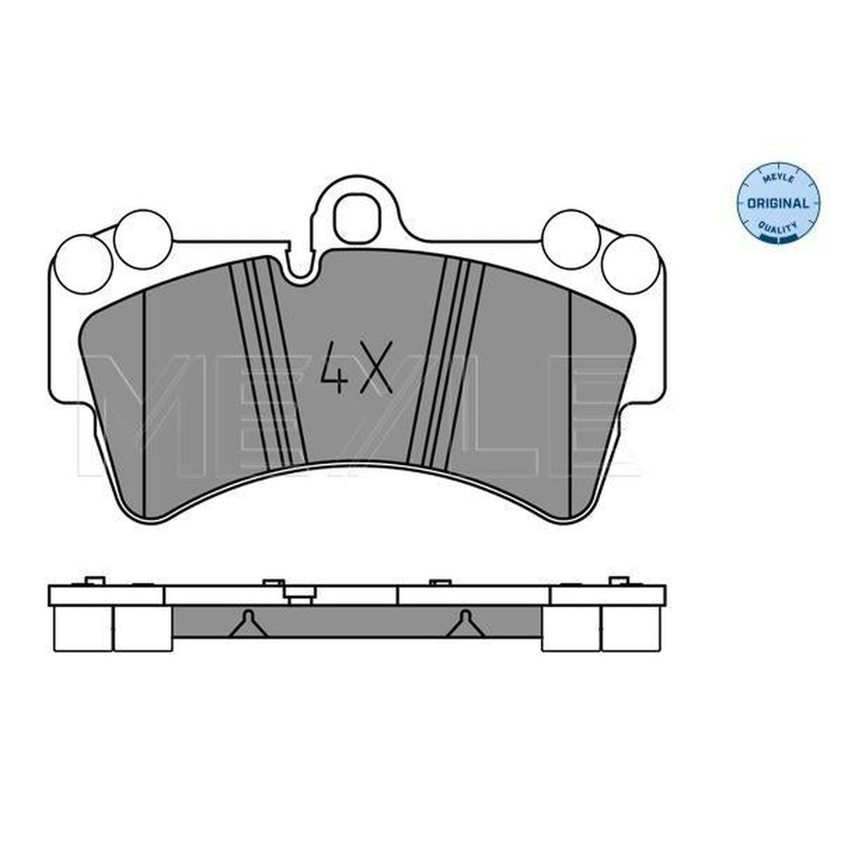 MEYLE Original Brake Pad Set Front 025 236 9317