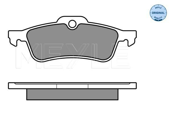 MEYLE Original Brake Pad Set Rear 025 237 1616