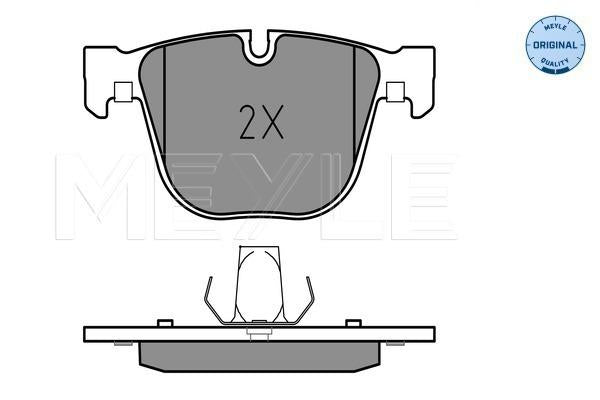 MEYLE Original Brake Pad Set Rear 025 237 3116