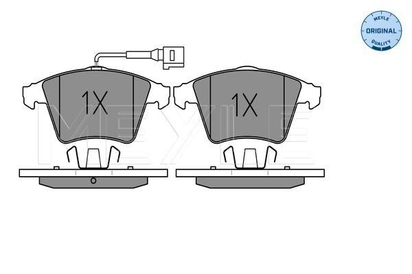 MEYLE Original Brake Pad Set Front 025 237 4618/W