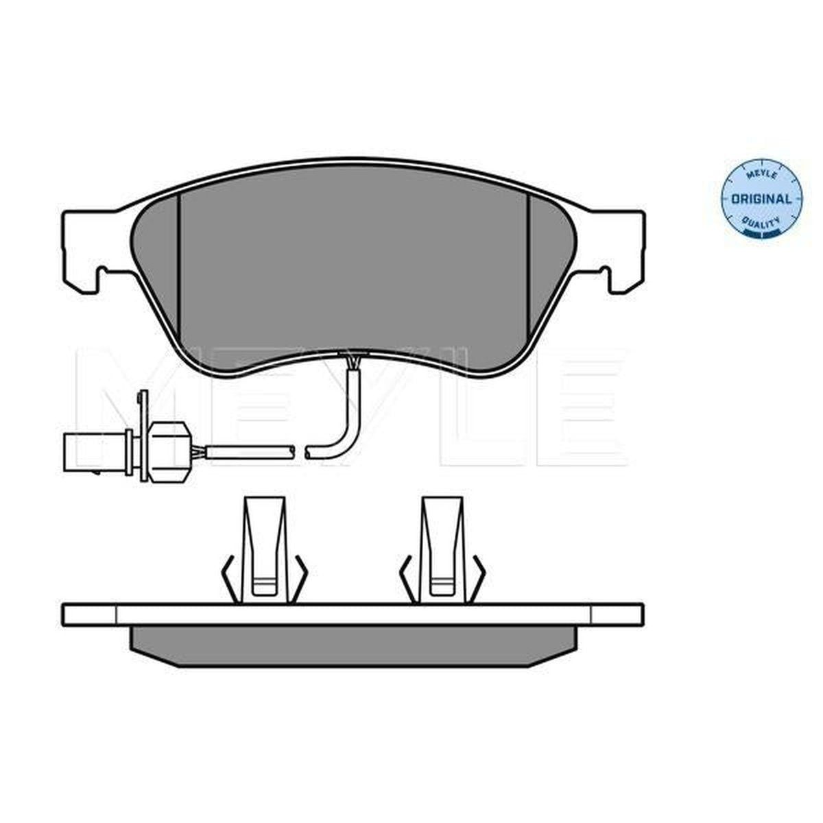 MEYLE Original Brake Pad Set Front 025 238 9620/W