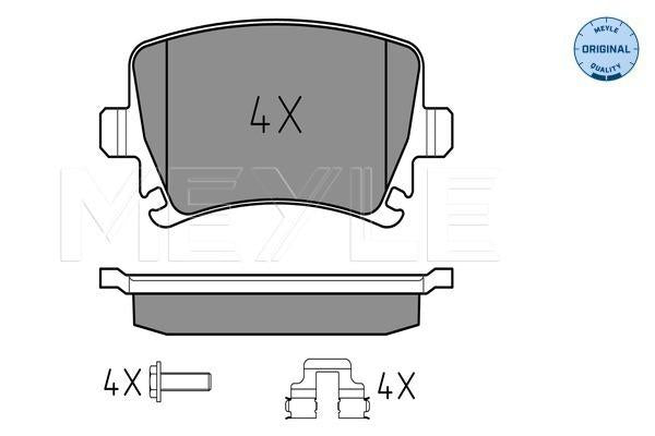MEYLE Original Brake Pad Set Rear 025 239 1417