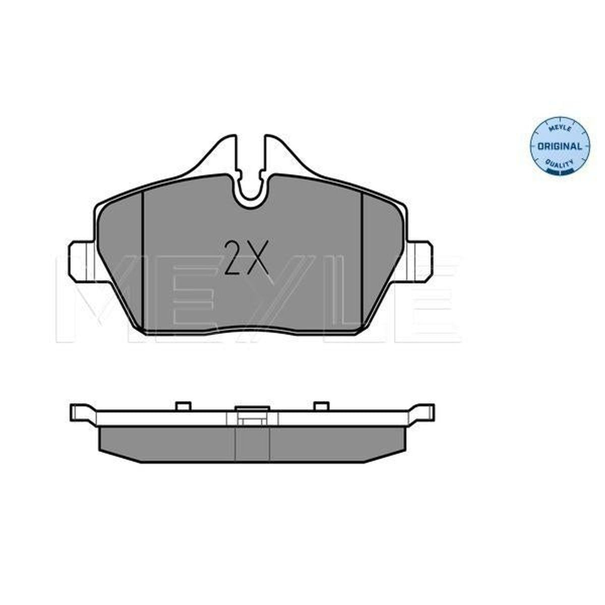 MEYLE Original Brake Pad Set Front 025 239 1517