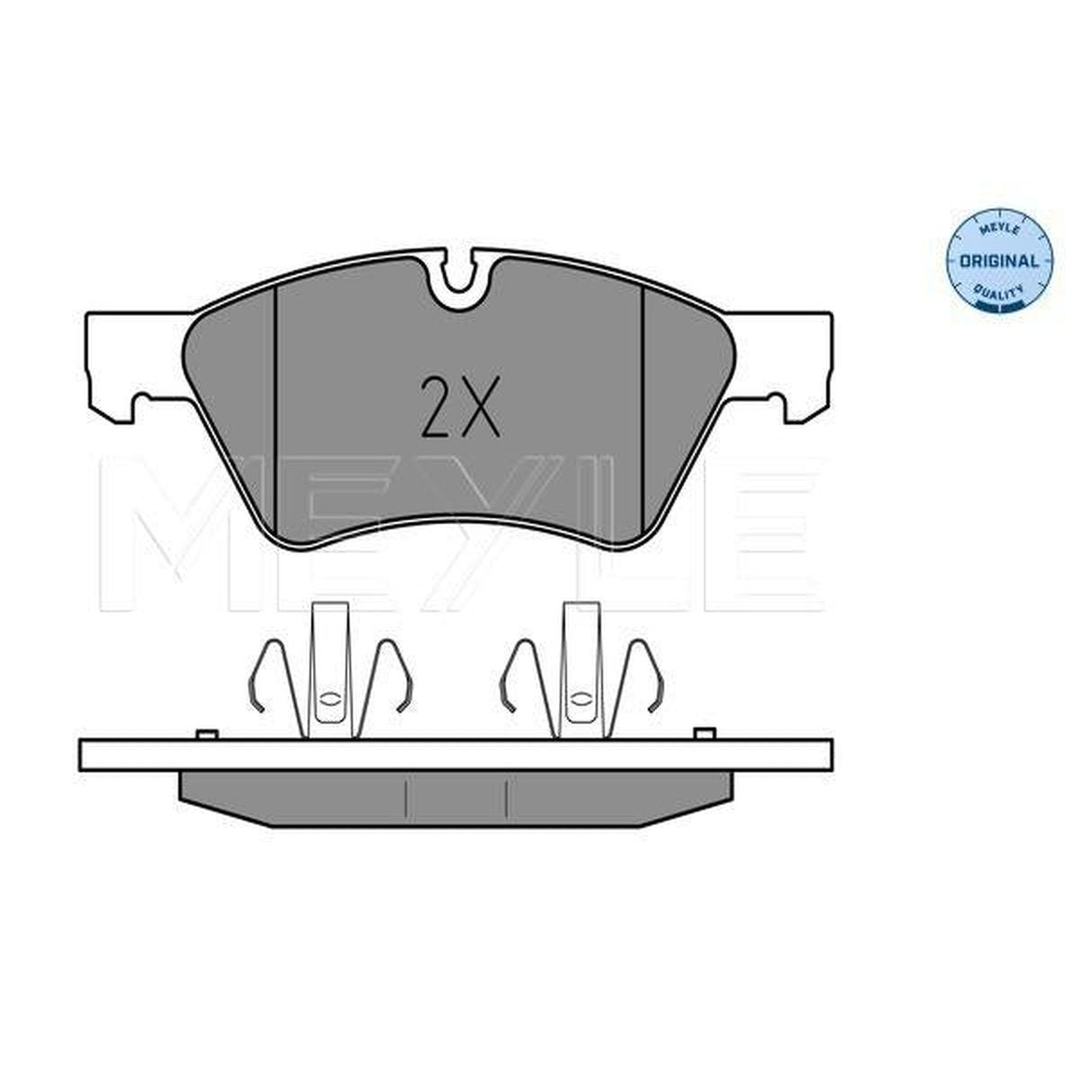 MEYLE Original Brake Pad Set Front 025 239 2221