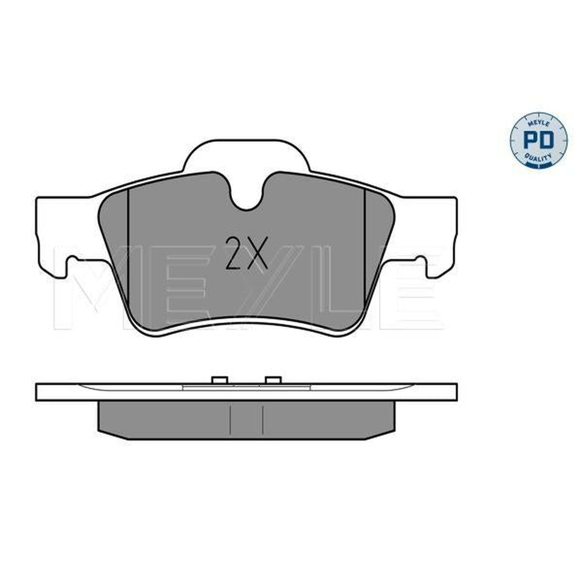 MEYLE PD Brake Pad Set Rear 025 239 2318/PD