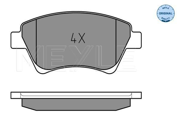 MEYLE Original Brake Pad Set Front 025 239 3018
