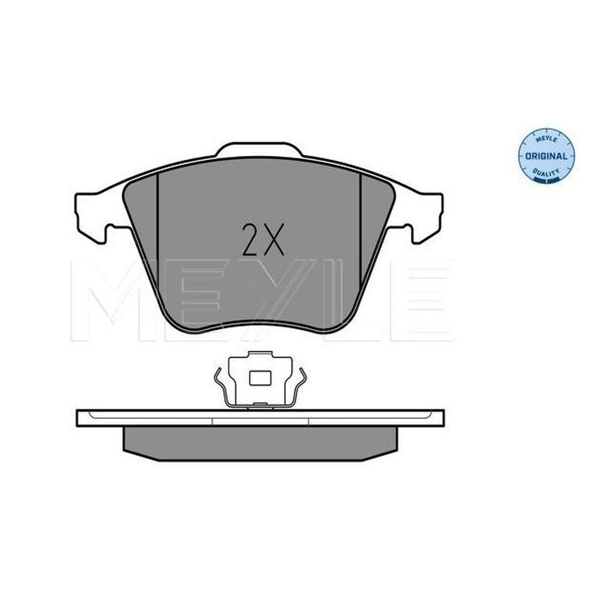 MEYLE Original Brake Pad Set Front 025 239 5020/W