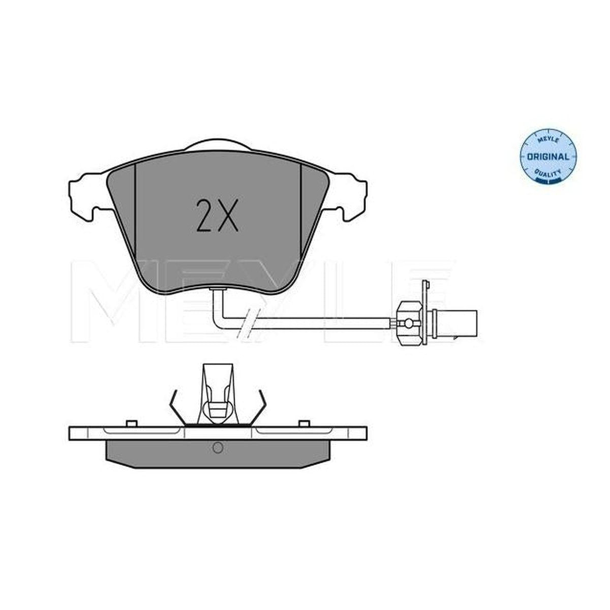 MEYLE Original Brake Pad Set Front 025 239 5020/W