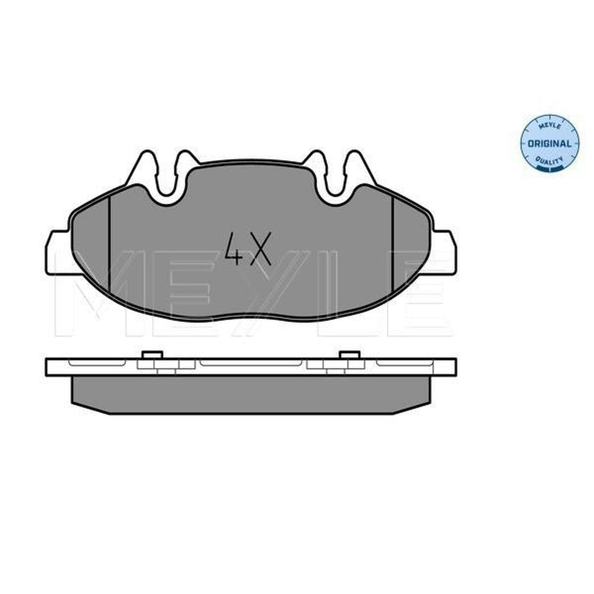MEYLE Original Brake Pad Set Front 025 240 0720