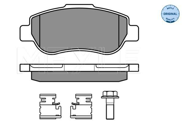 MEYLE Original Brake Pad Set Front 025 240 7217/W