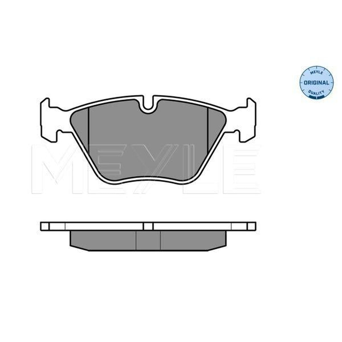 MEYLE Original Brake Pad Set Front 025 240 9620