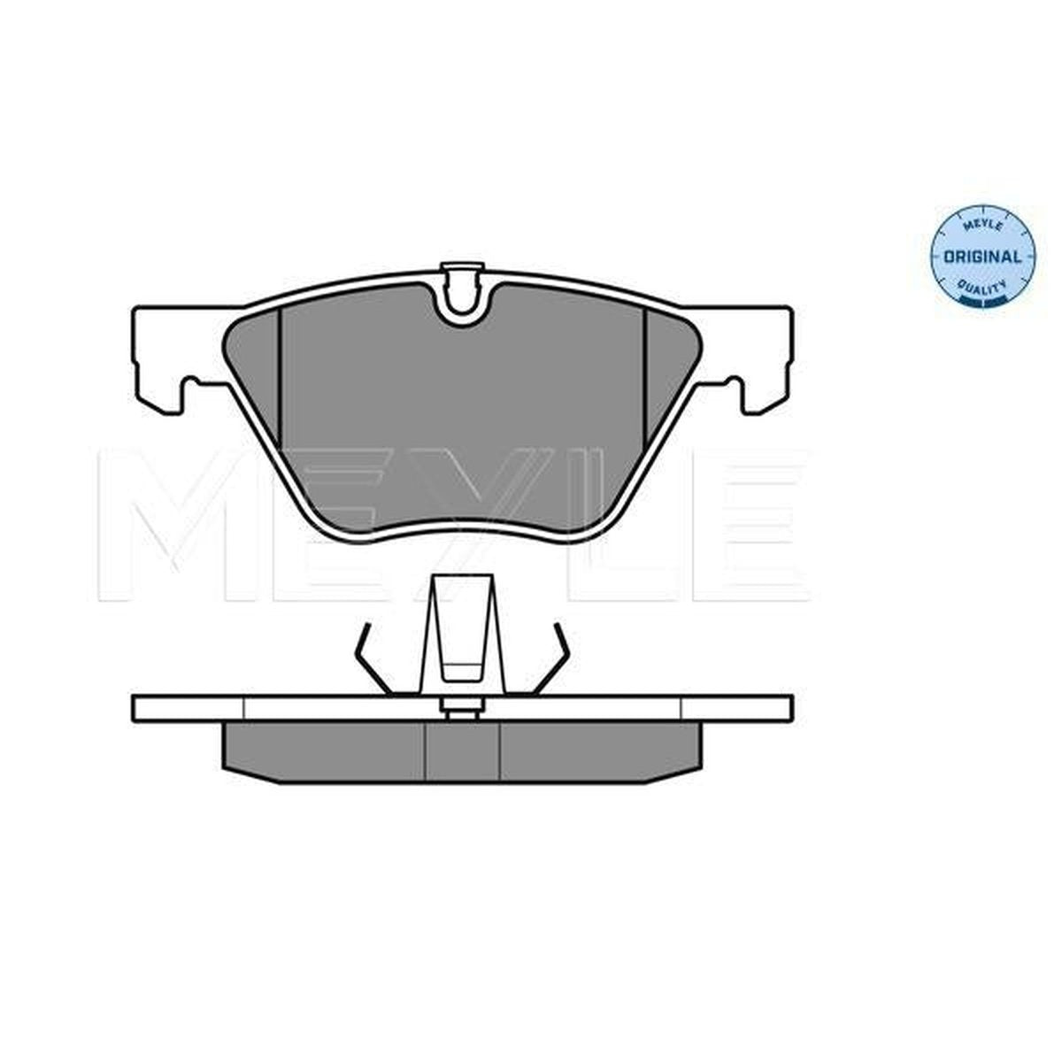MEYLE Original Brake Pad Set Front 025 240 9620