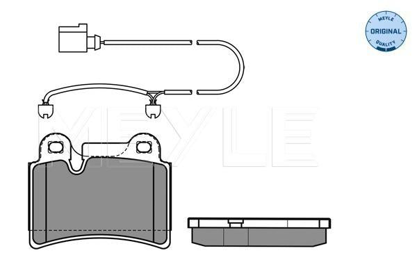 MEYLE Original Brake Pad Set Rear 025 240 9717