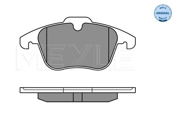 MEYLE Original Brake Pad Set Front 025 241 2319