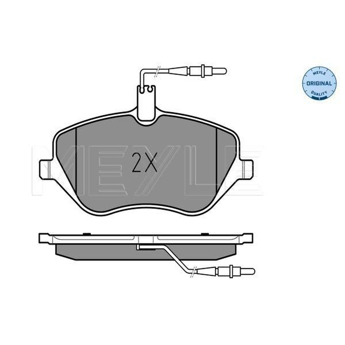 MEYLE Original Brake Pad Set Front 025 241 3317/W