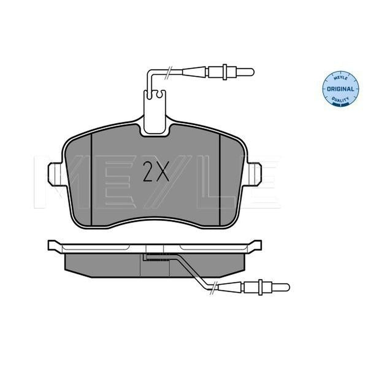 MEYLE Original Brake Pad Set Front 025 241 3418/W